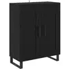 vidaXL Sideboard noir imitation chêne 69,5 x 34 x 90 cm