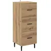 vidaXL Sideboard chêne artisanal 34 x 34,5 x 90 cm Bois composite