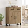 vidaXL Buffet Chêne artisanal 69,5 x 34 x 90 cm Bois d'ingénierie