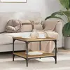 vidaXL Table basse Chêne artisanal 55 x 55 x 40 cm Bois d'ingénierie