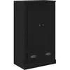 vidaXL Buffet haut noir imitation chêne 60 x 35,5 x 103,5 cm