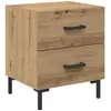 vidaXL Cabinet de chevet avec tiroir Chêne artisanal 40 x 35 x 47,5 cm