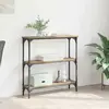 vidaXL Table console avec étagère Chêne artisanal 75 x 22,5 x 75 cm