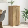 vidaXL Buffet Chêne noir 42,5 x 40 x 93 cm Bois d'ingénierie