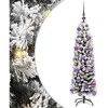 vidaXL Vidaxl Sapin De Noël Mince Avec 150 Led Vert 120 Cm Plastique E...