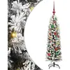 vidaXL Vidaxl Sapin De Noël Mince Avec 150 Led Vert 120 Cm Plastique E...