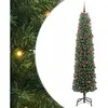 vidaXL Vidaxl Sapin De Noël Artificiel Vert 210 Cm Pvc Et Acier Et Pla...