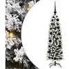 vidaXL Vidaxl Sapin De Noël Mince Avec 150 Led Vert 120 Cm Plastique E...