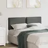 vidaXL Tête de lit capitonnée Blanc et gris clair 150 cm Pin massif