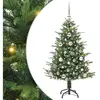 Arbre De Noël Artificiel Pré-éclairé Avec Ensemble De Boules Vidaxl