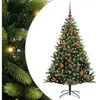 Vidaxl arbre artificiel à charnières 150 led vert 120 cm