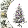 Arbre De Noël Artificiel Pré-éclairé Avec Ensemble De Boules Vidaxl