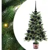 vidaXL Vidaxl Sapin De Noël Avec 150 Led Avec Support Vert 65 Cm Pe