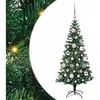 vidaXL Vidaxl Sapin De Noël Artificiel Pré-Éclairé Vert 120 Cm Pvc Et ...