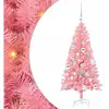 vidaXL Vidaxl Sapin De Noël Avec 150 Led Avec Support Rose 120 Cm Pvc