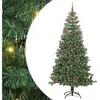 vidaXL Vidaxl Sapin De Noël Avec 300 Led Avec Support Vert 240 Cm Pvc