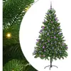 vidaXL Vidaxl Sapin De Noël Avec 300 Led Avec Support Vert 210 Cm Pe