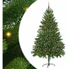 vidaXL Vidaxl Sapin De Noël Avec 300 Led Avec Support Vert 210 Cm Pe
