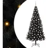 vidaXL Vidaxl Sapin De Noël Avec 300 Led Avec Support Noir 240 Cm Pvc