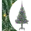 Vidaxl arbre artificiel floconné de neige avec lumière led