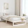 vidaXL Cadre de lit  Blanc Bois 90 x 200 cm Cadre de lit minimaliste