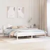 vidaXL Cadre de lit  Blanc Bois 180 x 200 cm Robuste Cadre de lit