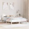 vidaXL Cadre de lit  Blanc Bois de pin massif 160 x 200 cm Durable