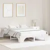 vidaXL Cadre de lit  Blanc Bois massif 160 x 200 cm Durable