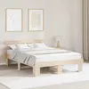 vidaXL Cadre de lit  avec tête de lit 160x200 cm Bois massif pin