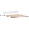 vidaXL Cadre de lit Blanc 200 x 200 cm bois