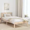 vidaXL Cadre de Lit Simple en Bois de Pin Naturel Bois de Pin Massif