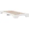 vidaXL Cadre de Lit  Blanc Bois massif 100 x 200 cm Durable