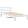 vidaXL Cadre de lit en bois Blanc Bois Simple Durable