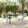 vidaXL Ensemble de salle à manger pour jardin 5 pcs Blanc