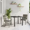 Vidaxl - Ensemble De Salle À Manger Pour Jardin 3 Pcs Gris Poly Rotin