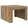 vidaXL Table basse chêne artisanal 50 x 50 x 35 cm Bois d'ingénierie