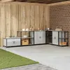 vidaXL Étagère de rangement de cuisine Argenté 60 x 50 x 92 cm