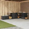 vidaXL Étagère de rangement de cuisine Noir 60 x 50 x 92 cm Acier
