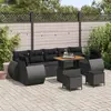 Vidaxl - Ensemble De Canapé De Jardin 10 Pcs Noir Polyrotin