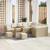 Vidaxl - Ensemble De Canapé De Jardin 12 Pcs Beige Polyrotin