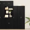 vidaXL Buffet  Chêne Noir 30x42.5x185 cm Bois d'ingénierie