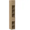 Vidaxl meuble de rangement slim chêne artisanal 30x42.5x225 cm bois d'ingénierie