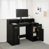 vidaXL bureau  chêne noir 120x55x91 cm bois d'ingénierie