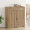 vidaXL Meuble de rangement Chêne 80x42,5x93,5 cm Bois d'ingénierie