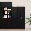 vidaXL Haut de meuble en chêne noir 45x42.5x185 cm Bois d'ingénierie