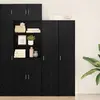 vidaXL Meuble Haut Chêne Noir 40x42,5x185 cm Bois d'ingénierie