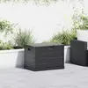 vidaXL Boîte de Rangement de Jardin Anthracite 77,5 x 54,5 x 53 cm