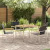 vidaXL Ensemble de salle à manger pour jardin 5 pcs Marron