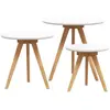 vidaXL Table basse brune 50 x 50 x 46 cm en bois massif de noyer