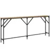 vidaXL Table Console  Chêne Artisanal 180x23x75 cm Bois d'ingénierie